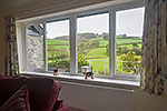 view from the lounge of the holiday cottage
