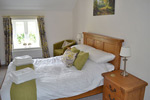 double bedroom at ty canol holiday cottage